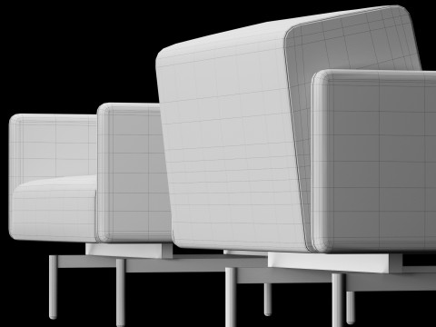 BT design matt modular chair 3D Model