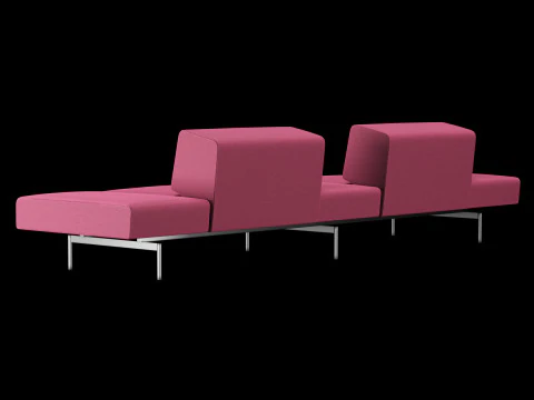 BT design matt modular sofa var 1 3D Model