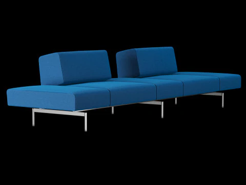 BT design matt modular sofa var 1 3D Model