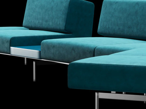 BT design matt modular sofa var 3 3D Model