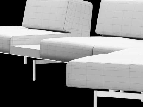BT design matt modular sofa var 3 3D Model