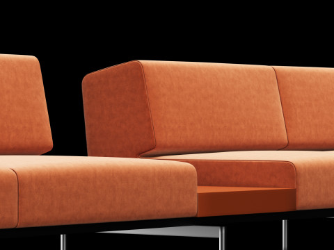 BT design matt modular sofa var 3 Modèle 3D
