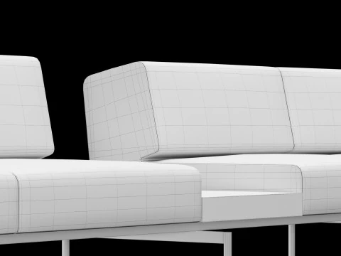 BT design matt modular sofa var 3 3D Model