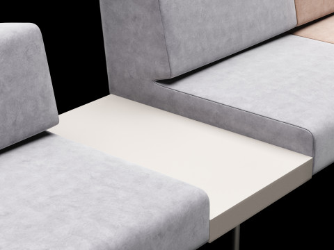 BT design matt modular sofa var 4 3D Model
