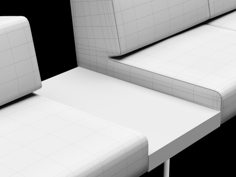 BT design matt modular sofa var 4 3D Model