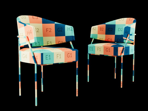 Modern dining chair 3D Model
