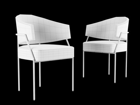 Modern dining chair 3D Model