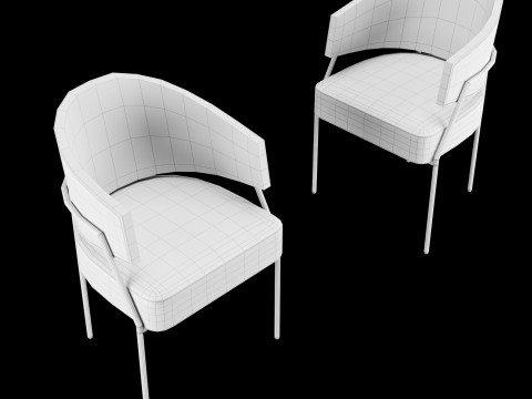 Modern dining chair 3D Model
