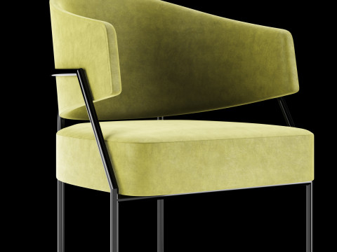 Modern dining chair 3D Model