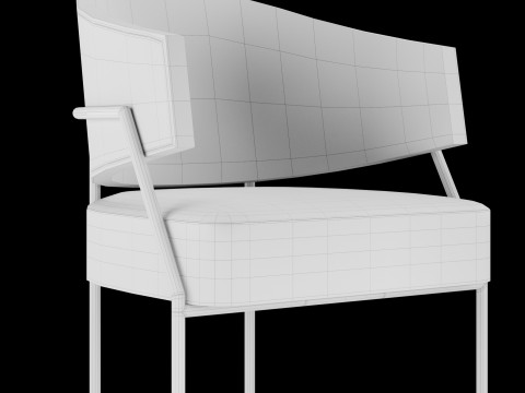 Modern dining chair 3D Model