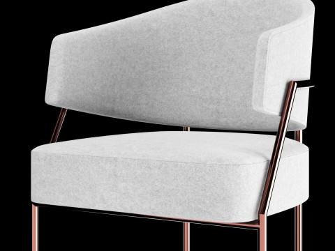 Modern dining chair 3D Model