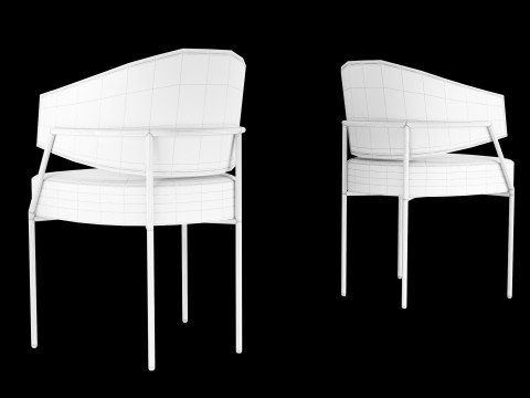 Modern dining chair 3D Model