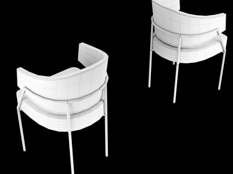 Modern dining chair 3D Model