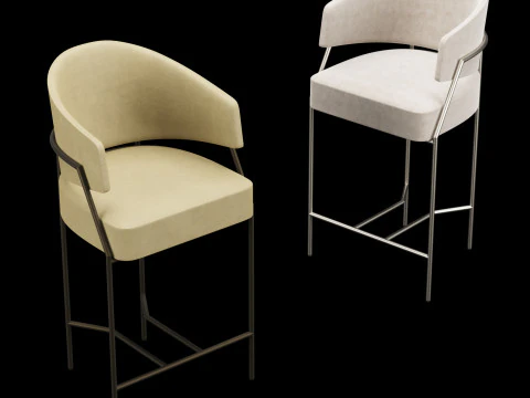 Big bar chair 3D Model
