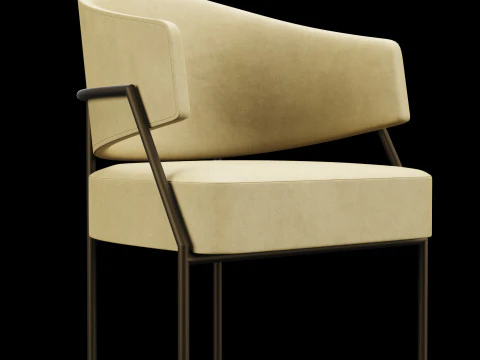 Big bar chair 3D Model