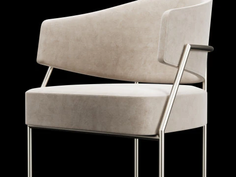 Big bar chair 3D Model