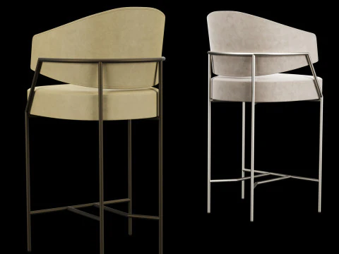 Big bar chair 3D Model