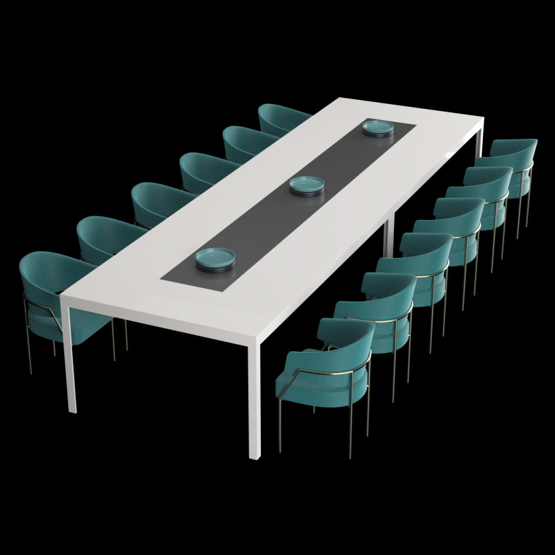 Modern dining table 3 3D मॉडल .c4d .max .obj .3ds .fbx .stl .blend