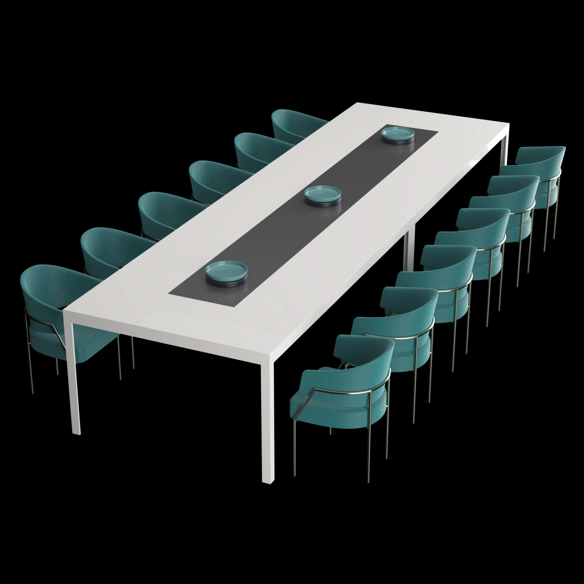 现代餐桌3 3D 模型 .c4d .max .obj .3ds .fbx .stl .blend 