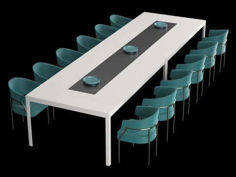 Modern dining table 3 Modelo 3D