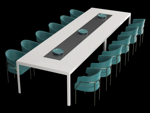 Meja makan masa kini 3 Model 3D