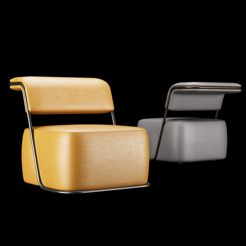 Modern lounge chair Model 3D .c4d .max .obj .3ds .fbx .stl .blend 