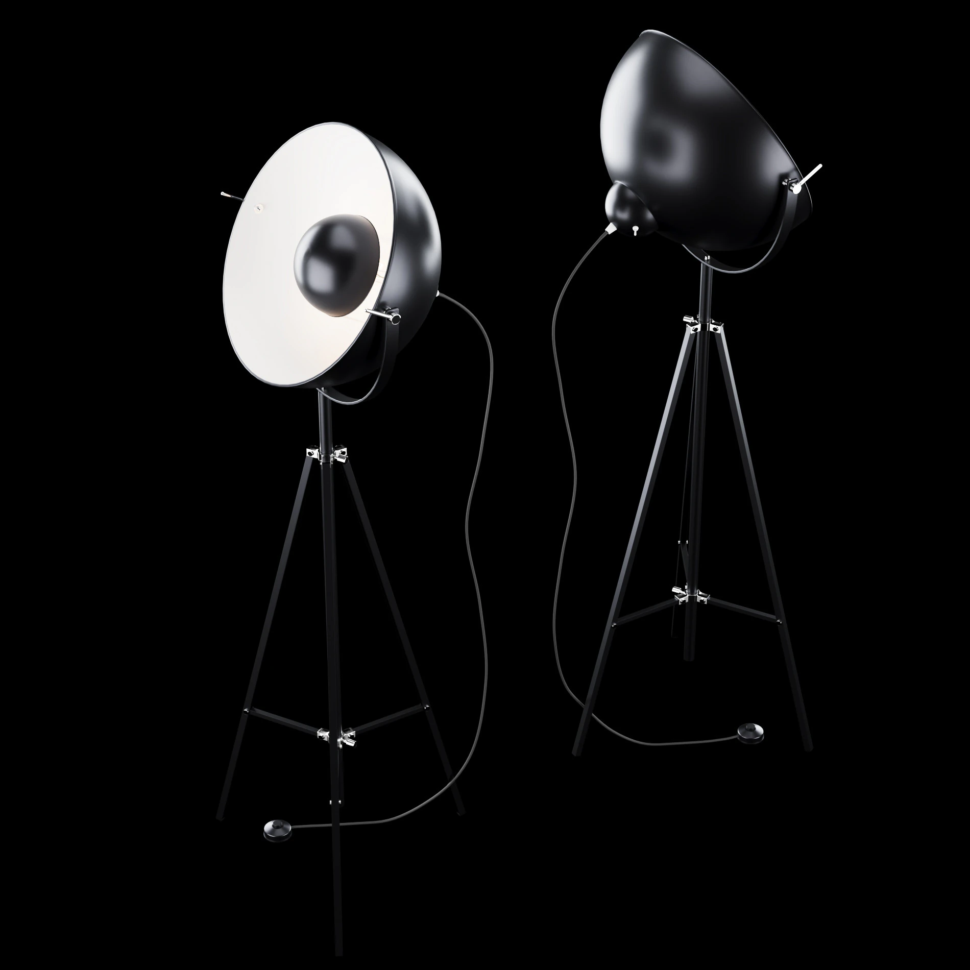 Modern floor lamp 1 3D Model .c4d .max .obj .3ds .fbx .stl .blend