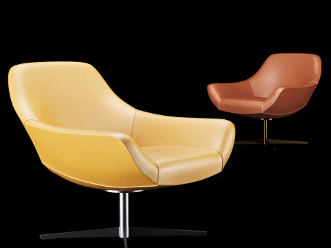 Kursi santai modern 1 Model 3D