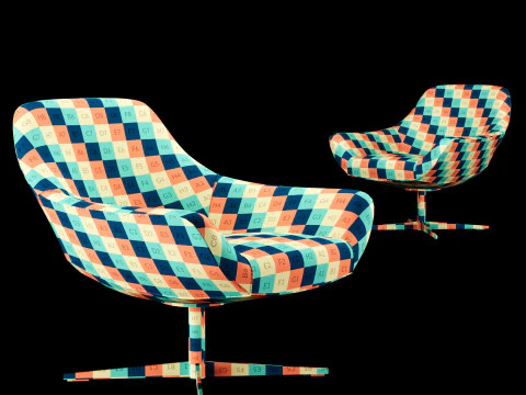 Modern lounge chair 1 3D Model