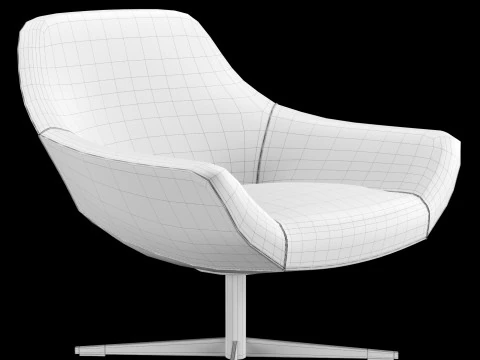 Modern lounge chair 1 3D Model