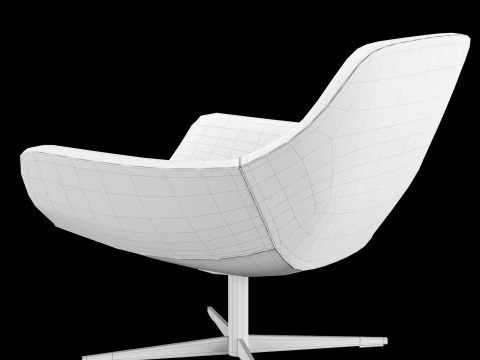 Modern lounge chair 1 3D Model