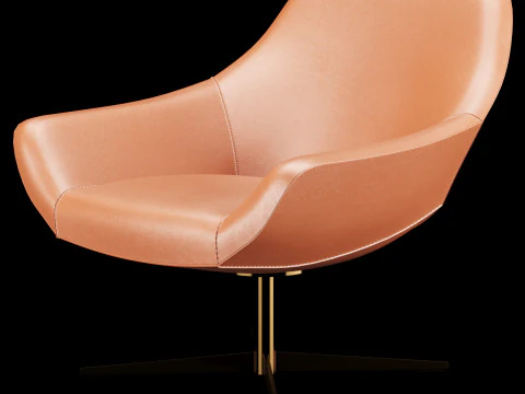 Modern lounge chair 1 3D Model
