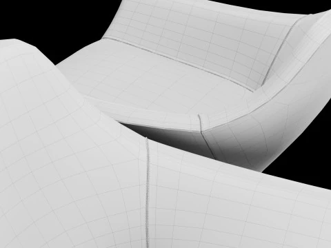 Modern lounge chair 1 3D Model