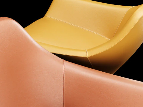 Modern lounge chair 1 3D Model
