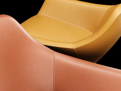 Modern lounge chair 1 3D Model