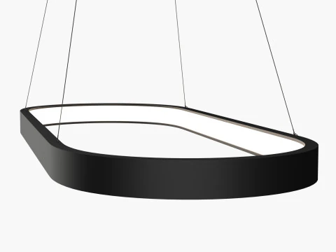 Modern pedant LED light 1 3D Model