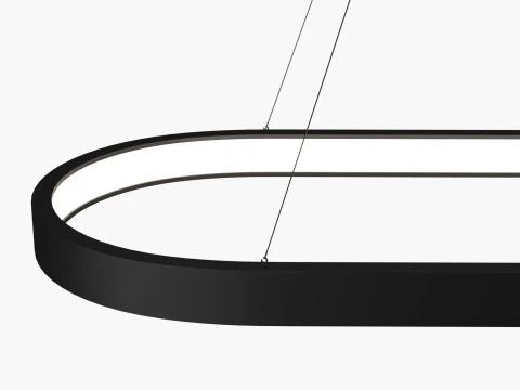 Modern pedant LED light 1 3D Model