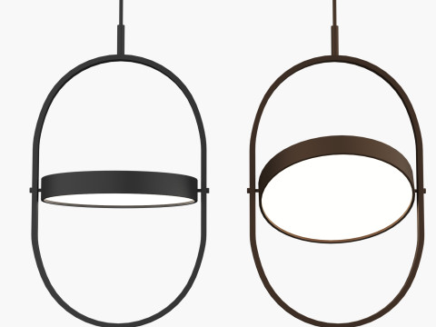 Modern pedant LED light 2 3D Model