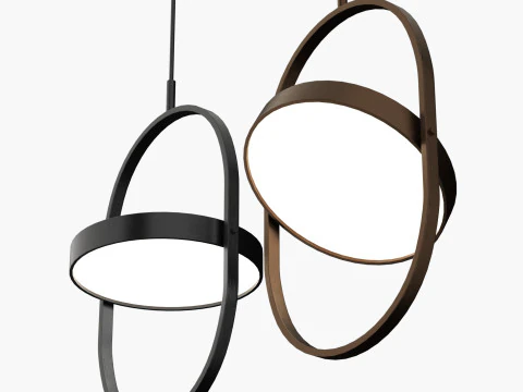 Modern pedant LED light 2 3D Model