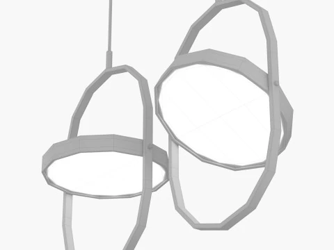 Modern pedant LED light 2 3D Model