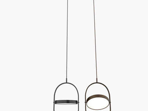 Modern pedant LED light 2 3D Model