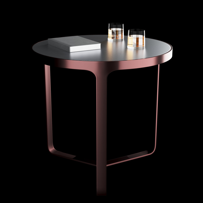 Modern coffe table with decor 3D Model .c4d .max .obj .3ds .fbx .stl .blend 