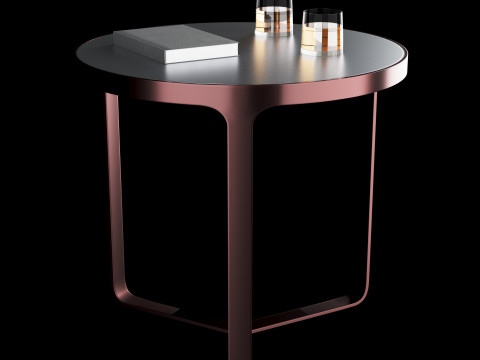 Modern coffe table with decor Modèle 3D