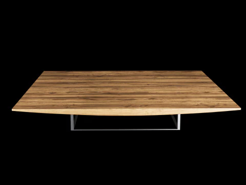 Modern coffe table 2 with decor 3D Model