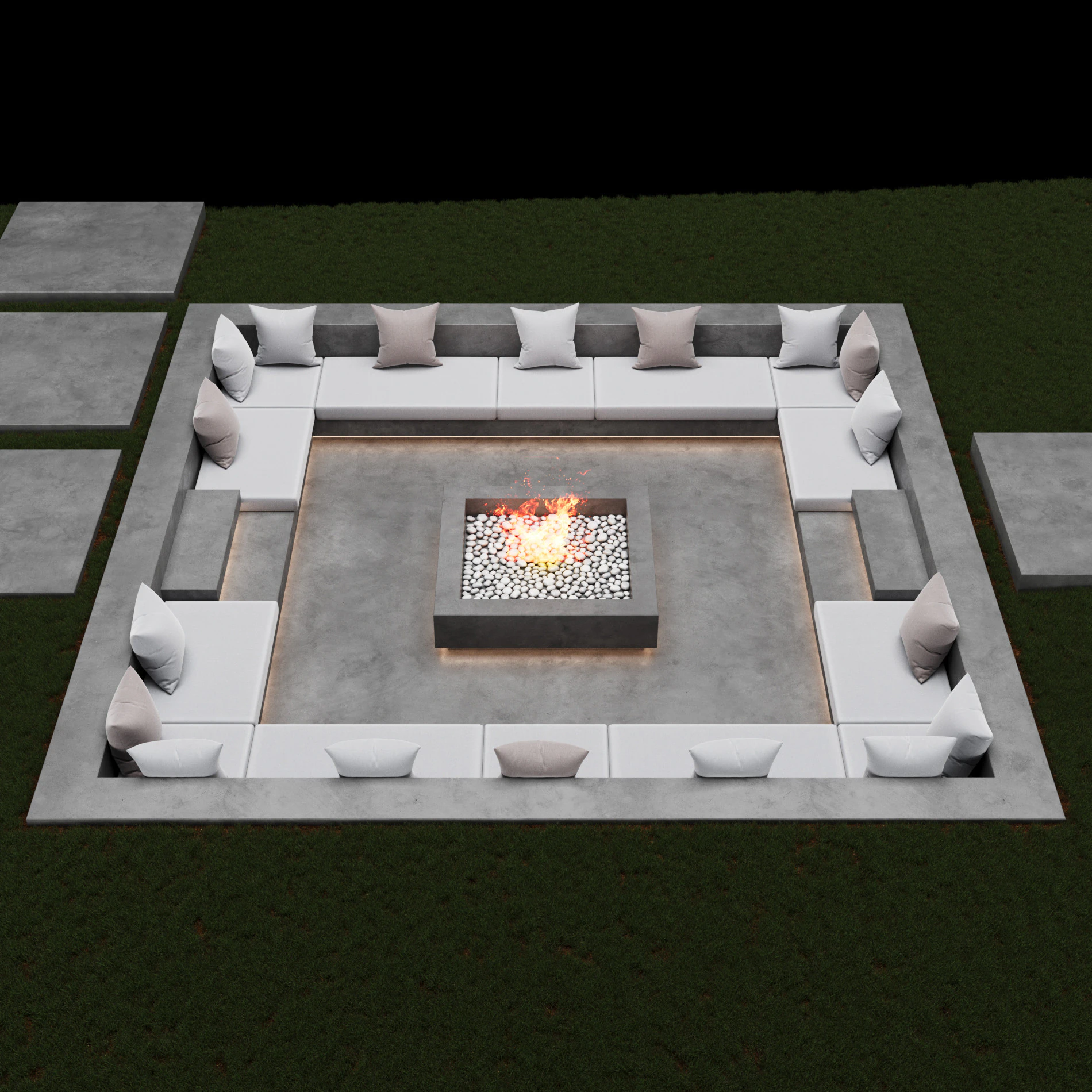 Tuinterras 3D Model .c4d .max .obj .3ds .fbx .stl .blend 