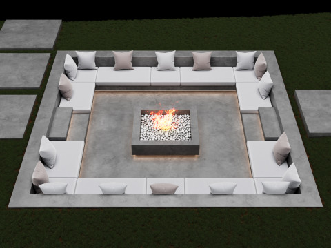 Garden patio Modello 3D