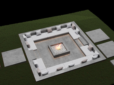 Garden patio 3Dモデル