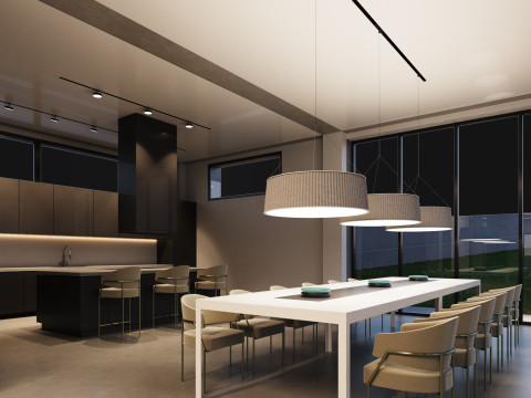 Modern house with furniture 3D Модель
