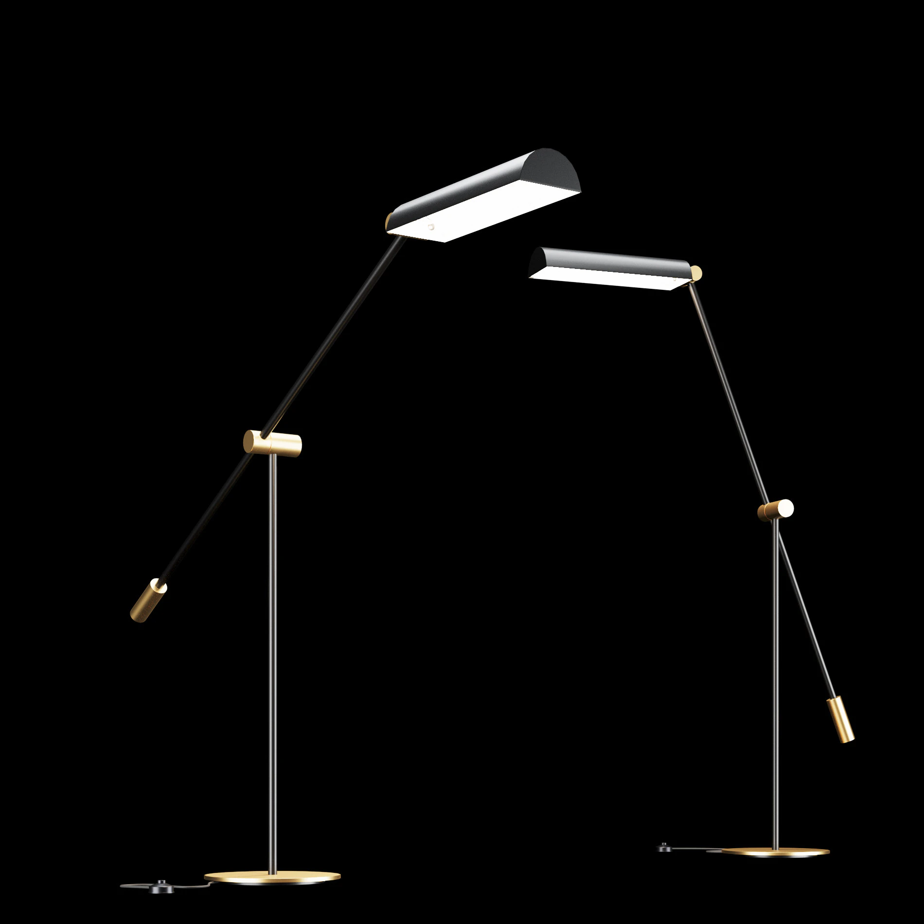 Modern floor lamp 3 3D Model .c4d .max .obj .3ds .fbx .stl .blend 