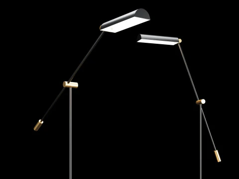 Moderne vloerlamp 3 3D Model